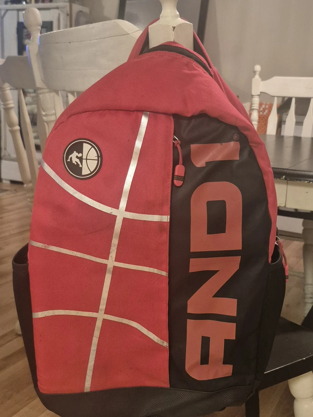 And1 Black & Red Backpack Book Bag Laptop Sleeve Basketball Logo